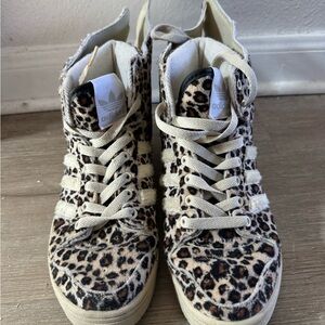 Adidas Women's Leopard Pattern Sneakers